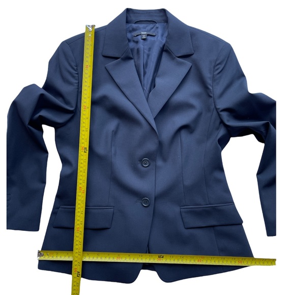 Hugo Boss Janna3 Black/Graphite Gray Fitted Blazer Suit Jacket 96% Wool Size 8 - Picture 14 of 17